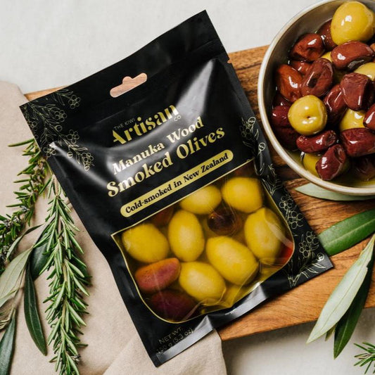 The Kiwi Artisan | Manuka Wood Smoked Olives